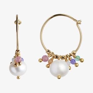 Petit Hoop Earring - Gold - Stine A - Guld One Size