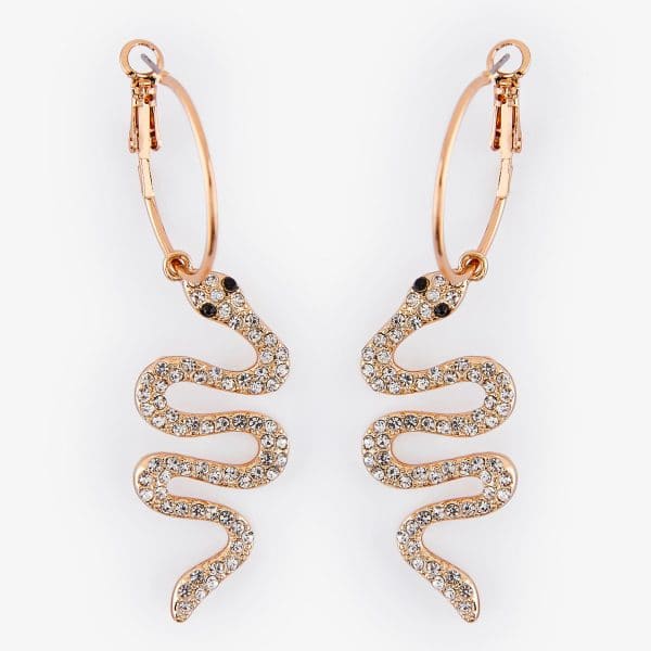 Pieces - Pcnake hoop earrings - Accessories til hende - Guld - O/S