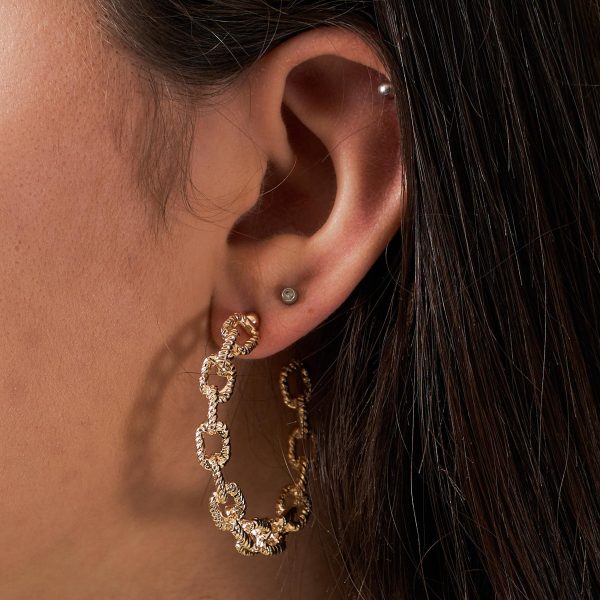 Pieces - Pcdodo hoop earrings - Accessories til hende - Guld - O/S