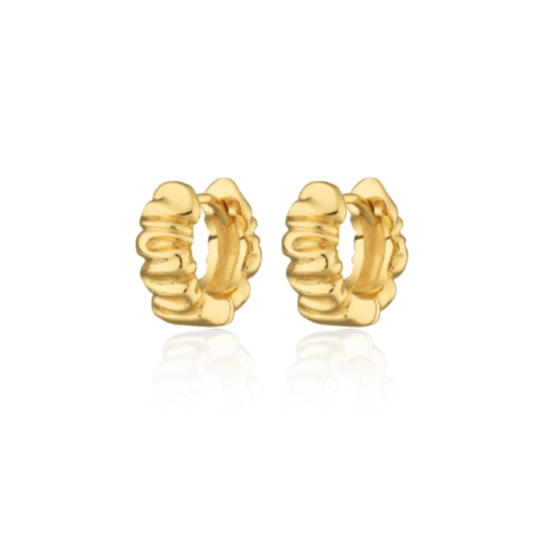 Struktur hoops guld