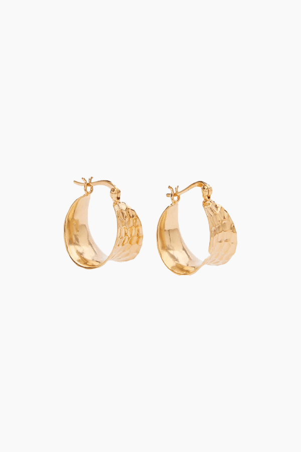 Cleo Petit Hoops - Gold - Pico - Guld One Size