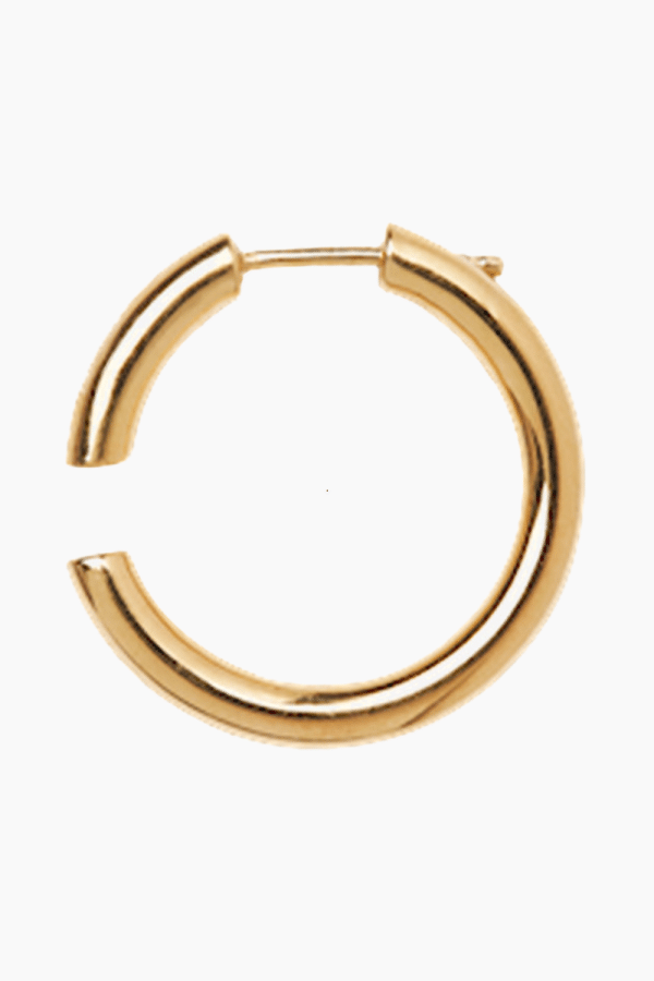 Disrupted 22 Hoop - Goldplated Silver - Maria Black - Guld One Size