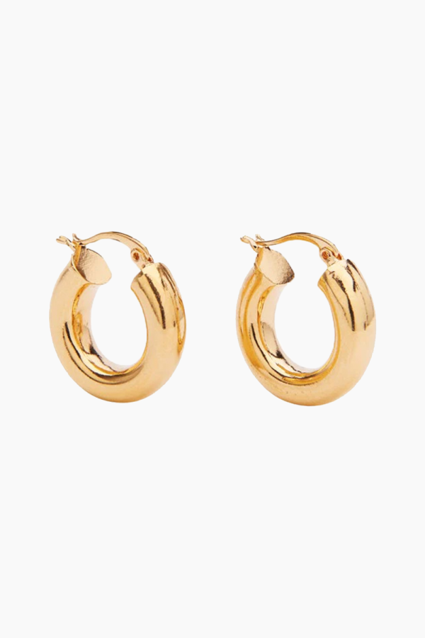 Amanda X Hoops - Gold - Pico - Guld One Size