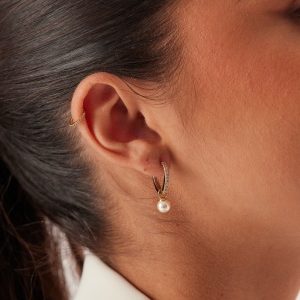 LILY AND ROSE Petite Kennedy Hoops Earrings Guld Onesize