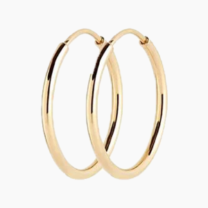 Senorita 25 Hoop - Goldplated Silver - Maria Black - Guld One Size