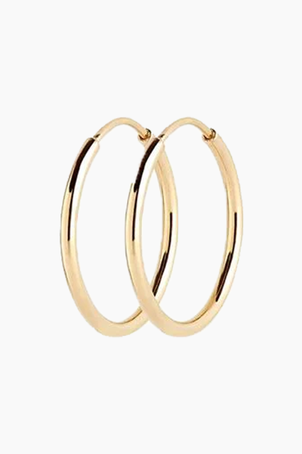 Senorita 25 Hoop - Goldplated Silver - Maria Black - Guld One Size