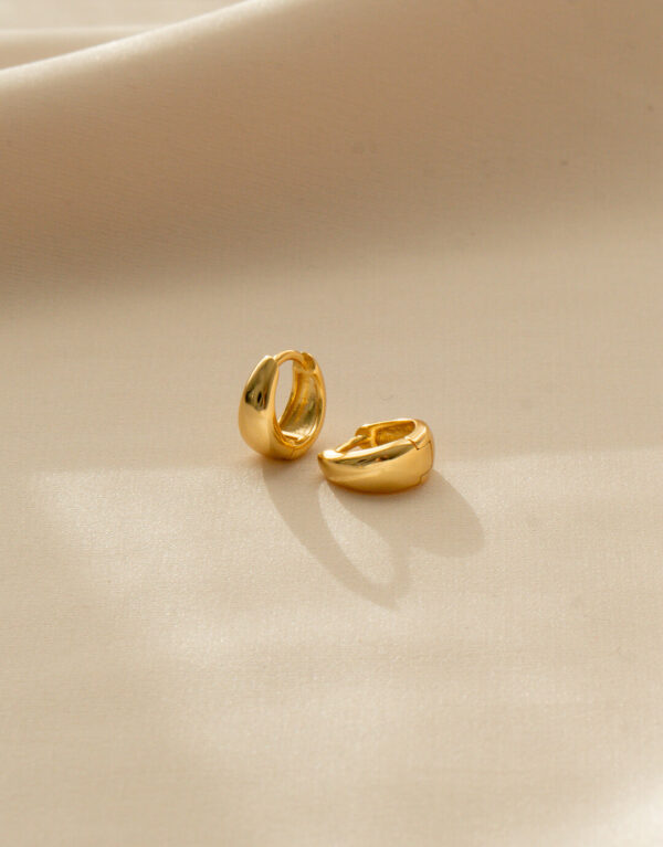Mabel 10 mm - Guld hoops
